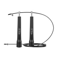 Скакалка швидкісна для кросфіту 4Fizjo Standard+ 300 см, чорний, код: P-5907739311528