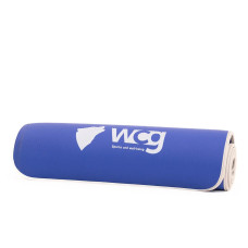 Килимок для йоги та фітнесу WCG ComfortLine NBR 10 mm із захисним кантом і розміткою (синій), код: W-NBR183bl