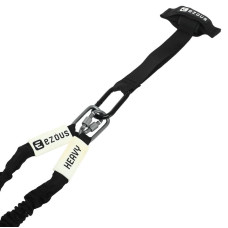 Дверний фіксатор Якір для еспандерів подвійний Ezous Double Head Door Anchor 400x38 мм, чорний, код: G-03