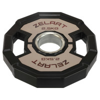 Диски гумові 2 Handle металева втулка Zelart 51мм, 2,5кг, чорний-сірий, код: TA-4792-2_5