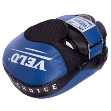 Лапа вигнута для боксу та єдиноборств Velo 23x17x11см, синій, 2шт, код: VL-2212_BL