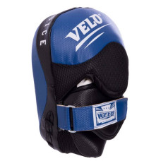 Лапа вигнута для боксу та єдиноборств Velo 23x17x11см, синій, 2шт, код: VL-2212_BL