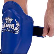 Захист гомілки та стопи для єдиноборств Top King Pro S синій, код: TKSGP-GL_SBL-S52