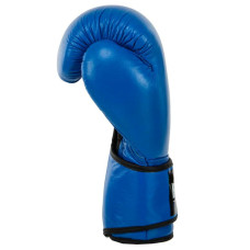 Боксерські рукавиці шкіряні Hard Touch 10 унції, синій, код: BO-7714_10BL