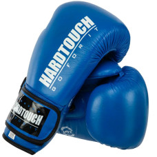 Боксерські рукавиці шкіряні Hard Touch 10 унції, синій, код: BO-7714_10BL