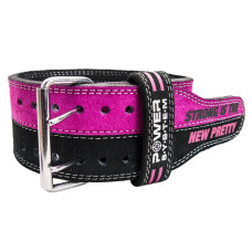 Пояс для важкої атлетики Power System Strong Femme XS, чорний-рожевий, код: PS_3850_XS_Bl/Pink