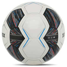 М"яч футбольний Soccermax №5 PU, білий-синій, код: FB-4193_WBL