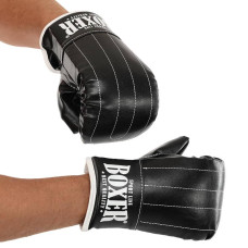 Снарядні рукавички Boxer розмір L, чорний, код: 2015_L_BK-S52