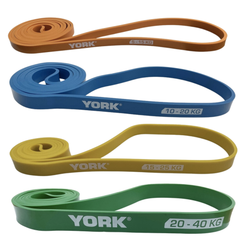 Набір резинок для фітнесу York Fitness 4 шт (5 - 40кг), код: 00014961805086