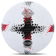 М"яч футбольний Soccermax Hybrid №5 PU, білий-червоний, код: FB-4361_WR
