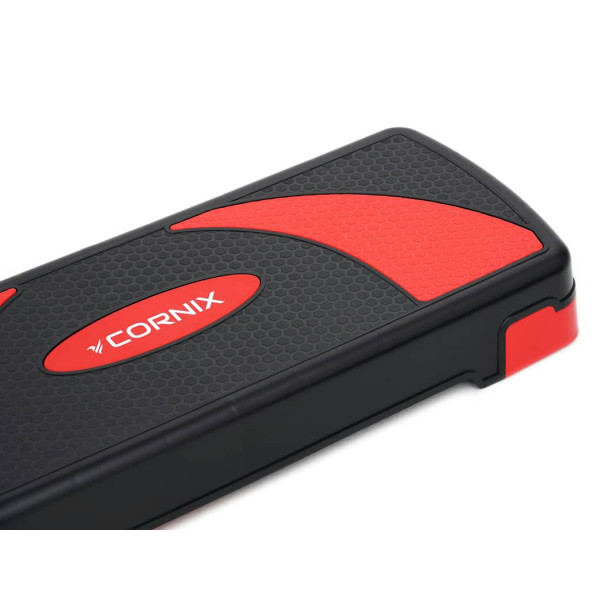 Степ-платформа 3-ступенева Cornix 780х290х100-200 мм, чорний-червоний, код: XR-0185