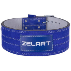 Пояс атлетичний шкіряний Zelart ширина 10см XS, синій, код: SB-165155_XS-S52