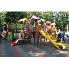 Ігровий комплекс InterAtletika Бастіон-1 New, 12390х11100х3357 мм, код: T912.1 NEW-SM