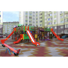 Ігровий комплекс InterAtletika Бастіон-1 New, 12390х11100х3357 мм, код: T912.1 NEW-SM
