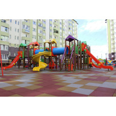 Ігровий комплекс InterAtletika Бастіон-1 New, 12390х11100х3357 мм, код: T912.1 NEW-SM