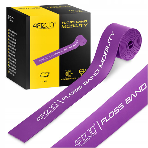 Стрічка компресійна для флосингу 4Fizjo Floss Band 2070x50x1 мм, фіолетовий, код: P-5905973405201