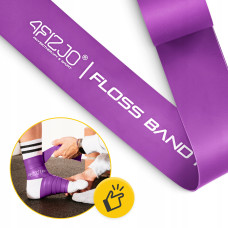 Стрічка компресійна для флосингу 4Fizjo Floss Band 2070x50x1 мм, фіолетовий, код: P-5905973405201