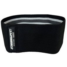 Гумка тканинна для фітнесу EasyFit Hard (18-25 кг), чорний, 380х80 мм, код: EF-1820-H-EF