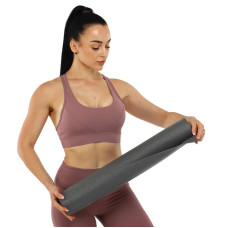 Килимок для фітнесу та йоги FitGo 1730х610х6 мм, сірий, код: FI-8724_GR