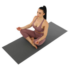 Килимок для фітнесу та йоги FitGo 1730х610х6 мм, сірий, код: FI-8724_GR