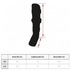 Захист гомілки Leone Mono Black S, код: 500124_S