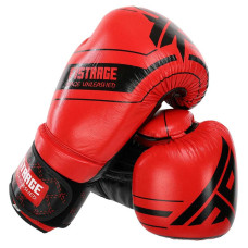 Боксерські рукавиці шкіряні Fistrage 14oz, червоний, код: VL-4275_14R