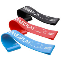 Резинки для фітнесу (стрічка-еспандер) PowerPlay Mini Power Band Set (опір від 10-20 кг), набір із 3 шт, код: PP_4113_3in_B/R/B