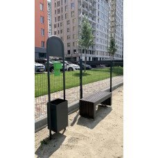 Стенд-урна інформаційний для собак InterAtletika 400х250х2296 мм, код: ВО016-SM