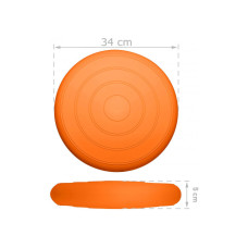 Балансувальна масажна подушка гладка EasyFit Balance Cushion, помаранчевий, код: EF-3164-Or-EF