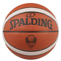 М'яч баскетбольний Spalding №7 PU, із білою смугою. , код: SPL7PU/WH