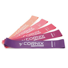 Резинки для фітнесу Cornix Mini Power Band набір 5 шт, 1-20 кг, код: XR-0046