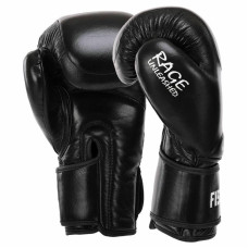 Боксерські рукавиці шкіряні Fistrage 12oz, чорний, код: VL-4295_12BK