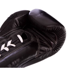 Рукавиці боксерські шкіряні на шнурівці Fairtex 14 унцій, червоний, код: BGL6_14R-S52