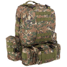 Рюкзак тактичний рейдовий Tactical 55л камуфляж Woodland, код: ZK-5504_KW