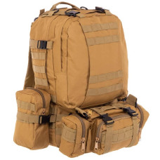 Рюкзак тактичний рейдовий Tactical 55л камуфляж Woodland, код: ZK-5504_KW