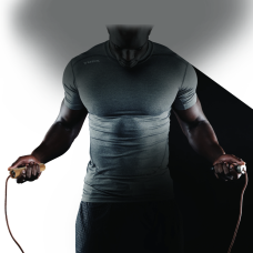 Скакалка York Fitness Leather Skip з дерев'яними ручками, код: 00014961810042
