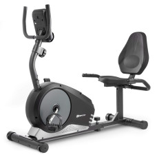 Горизонтальний велотренажер Hop-Sport Root HS-040L чорно-сріблястий, код: 5902308216419