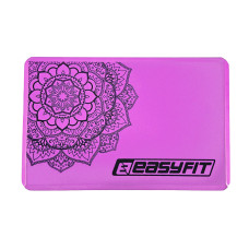 Блок для йоги EasyFit EVA з малюнком фіолетовий, код: EF-1819-V-EF