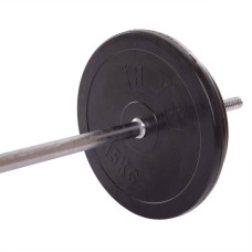 Штанга пряма BioGym Shuang Cai Sports з гумовими млинцями 68 кг, код: TA-1139-68R-S52