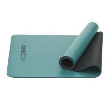 Килимок для йоги та фітнесу Cornix PU 1830x680x4 мм, бірюзовий, код: XR-0318