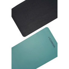 Килимок для йоги та фітнесу Cornix PU 1830x680x4 мм, бірюзовий, код: XR-0318