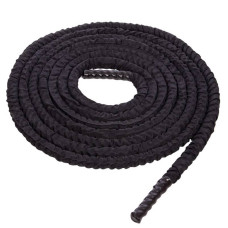 Канат для кроссфіта в захисному рукаві Zelart Battle Rope 12000х38 мм, чорний, код: FI-5719-12