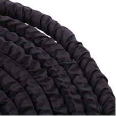 Канат для кроссфіта в захисному рукаві Zelart Battle Rope 12000х38 мм, чорний, код: FI-5719-12
