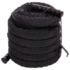 Канат для кроссфіта в захисному рукаві Zelart Battle Rope 12000х38 мм, чорний, код: FI-5719-12