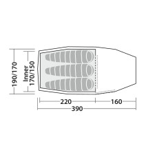Намет тримісний Robens Sage 3 Pro (130401), код: 931597-SVA