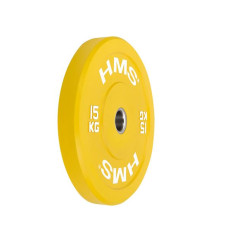 Диск олімпійський HMS CBR15 15 кг, жовтий, код: 17-61-022-IN