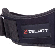 Пояс атлетичний посилений регульований Zelart M чорний, код: SB-165406_M-S52