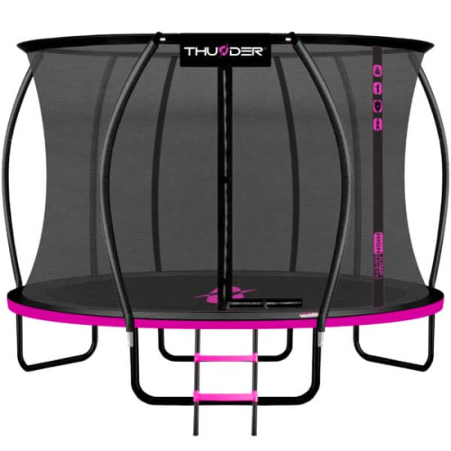 Батут Thunder Inside Ultra 12FT (3740 мм), рожевий, код: Inside-Ultra-12FT-PINK-IN