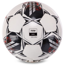 М'яч для футзалу Select Futsal Samba FIFA Basic №4, білий-сірий, код: Z-Samba-WGR