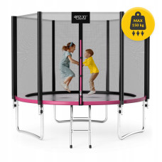 Батут із зовнішньою сіткою 4Fizjo Classic 10FT 312 см Black/Pink, код: P-5907739314567